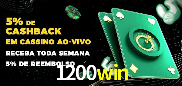 Promoções do cassino ao Vivo 1200win